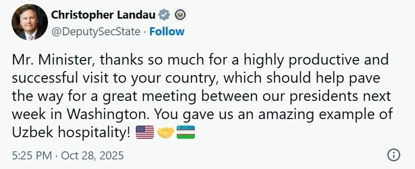 Мирзиёев встретится с Трампом в Вашингтоне