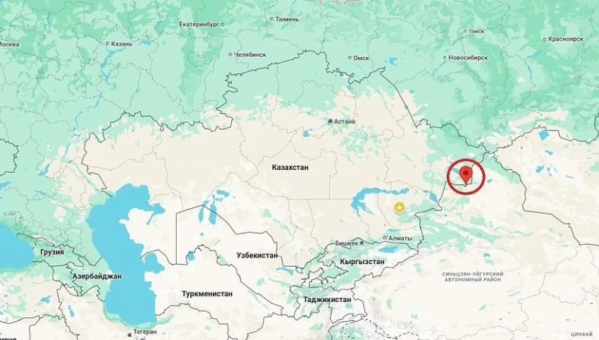 В Казахстане у границы с Россией произошло землетрясение магнитудой 3,9