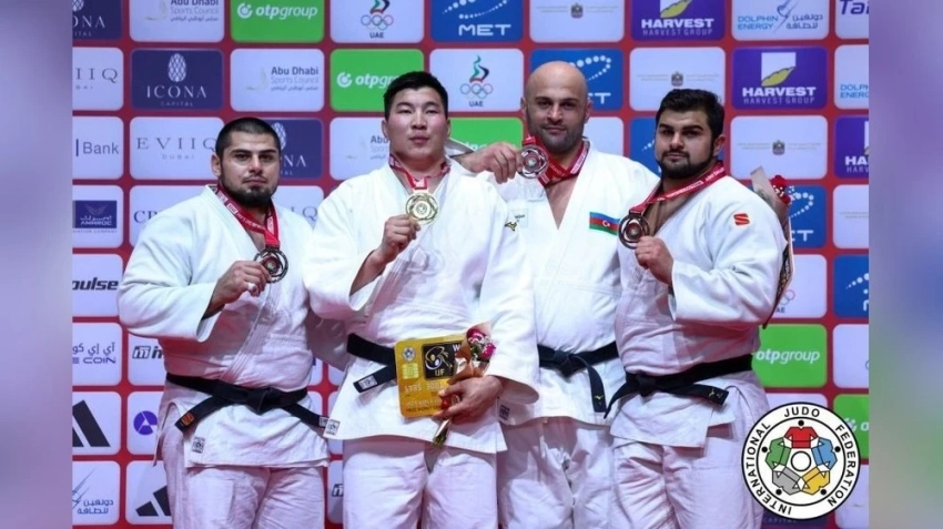 Монгольские дзюдоисты завоевали три медали на турнире Большого шлема в Абу-Даби