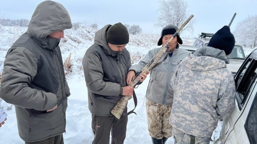 В ходе рейда в Чуйской области пресекли незаконную охоту браконьеров