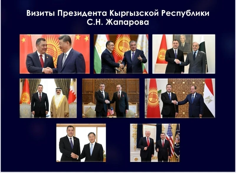 Президент Кыргызстана совершил 25 зарубежных визитов в 2025 году