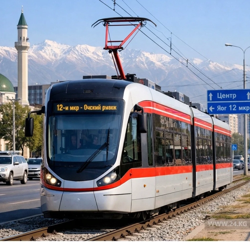 Трамвай через юг Бишкека: новую линию хотят провести от 12 микрорайона в центр