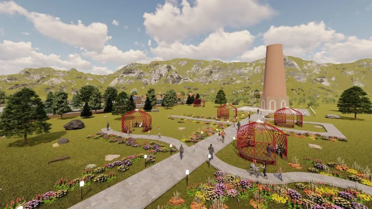 Разработан эскиз благоустройства территории вокруг башни Бурана