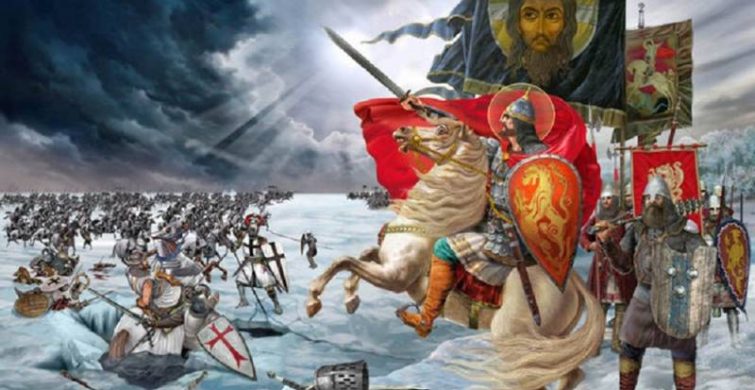 День победы русских воинов князя Александра Невского над немецкими рыцарями на Чудском озере отмечают 18 апреля 2024 года